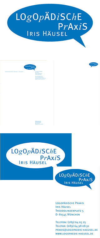Logo Gesch&auml;ftsausstattung Iris H&auml;usel - Logop&auml;dische Praxis