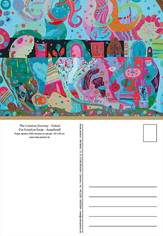 Grafikdesign . Postkarten . Beispiel - f&uuml;r ein K&uuml;nstlerin