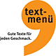Grafikdesign Logo textmenu Texterin