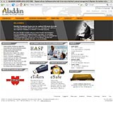Website ab 2005 Screenshot 1 - Kunden - Aladdin