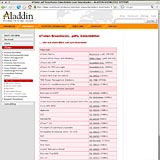 Website ab 2005 Screenshot 11 - Kunden - Aladdin