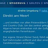 Website Screenshot 4 - Kunde - Algarvegolftraum - Golfurlaub an der Algarve