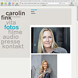 Website Screenshot 5 - Kunde - Carolin Fink - Schauspielerin, Gesang, Klavier