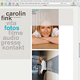 Website Screenshot 6 - Kunde - Carolin Fink - Schauspielerin, Gesang, Klavier