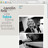 Website Screenshot 7 - Kunde - Carolin Fink - Schauspielerin, Gesang, Klavier