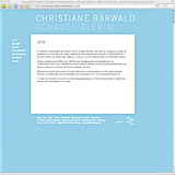 Website Screenshot 2 - Kunde - Christiane B&auml;rwald - Schauspielerin
