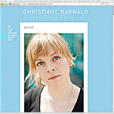 Website Screenshot 3 - Kunde - Christiane B&auml;rwald - Schauspielerin
