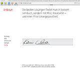 Website Screenshot 1 - Kunde - in & out - Karin Lexa - Interimsmanagement