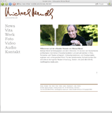 Website Screenshot 1 - Kunde - Michael Mendl - Schauspieler