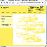 website screenshot 6 ortstermine m&uuml;nchen 2004