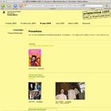 website screenshot 11 ortstermine m&uuml;nchen 2005