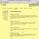 website screenshot 12 ortstermine m&uuml;nchen 2005