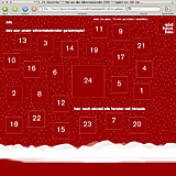 Screenshot 1 Animation Bildwechsel im Adventskalender 2005, Firma S&uuml;dhausbau