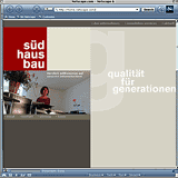 Website Screenshot 1 - Kunde - Suedhausbau Stammhaus