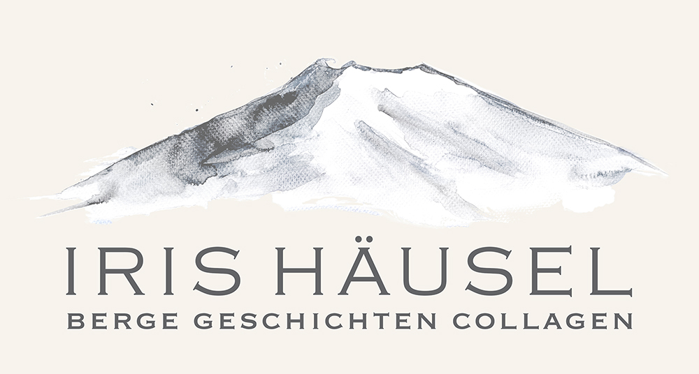 Iris Häusel - Berge Geschichten Collagen - Logo
