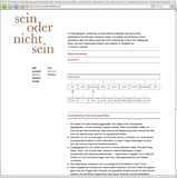 seinodernichtsein - Inszenierung im Web für Schauspieler